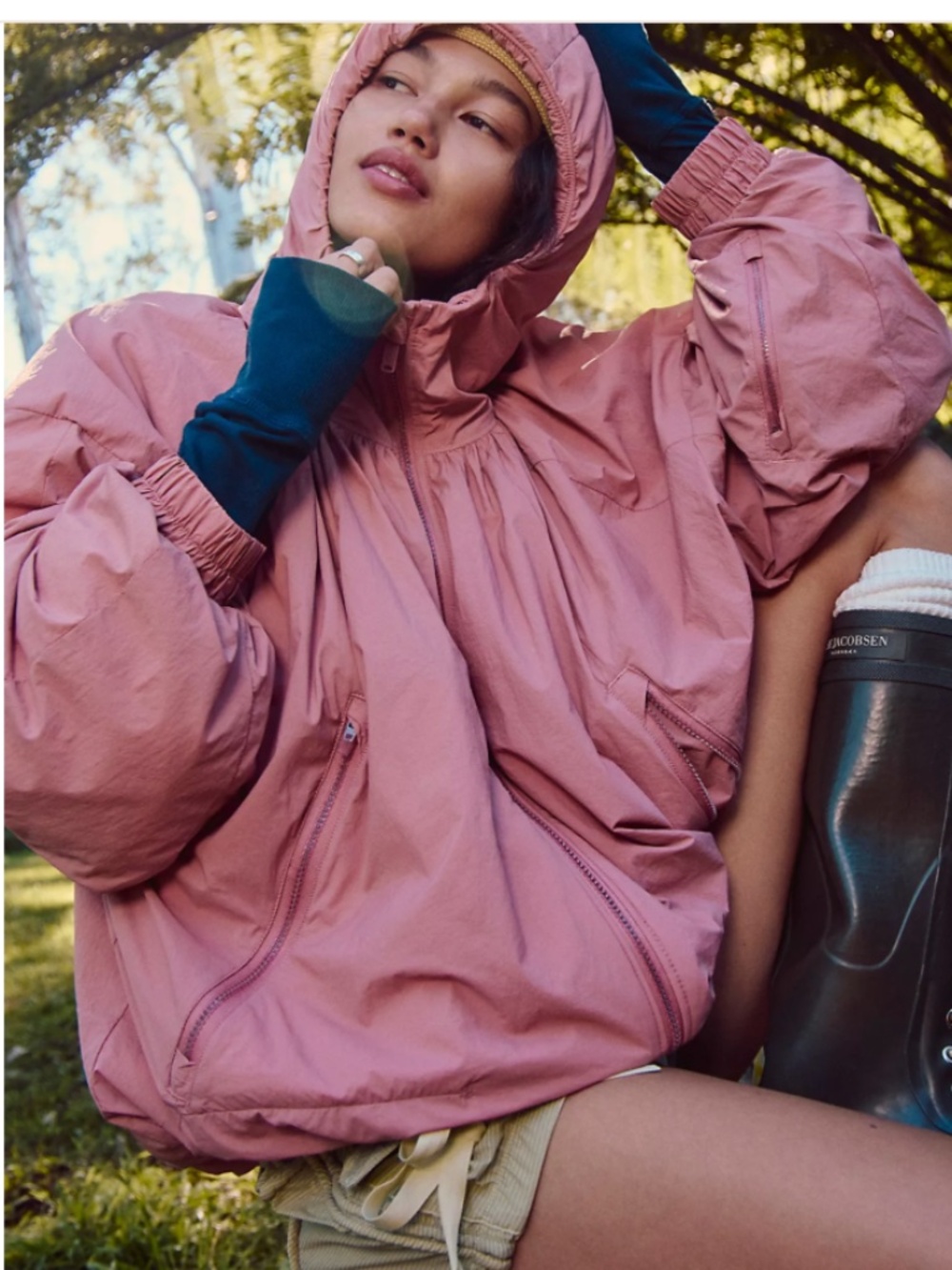 Free People Medium M FP movement explore more fleece jacket
